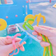 Zhike Danzi Hook Claw Spring Hook Klaue Internet Promi kleine Spielzeugprops Geburtstagsgeschenk Kinder Unzifte Spielzeug Plastikklaue Grüne Hochsexuelle Feder Haken [Ein Packungs-Eierklauenhaken [Versenkbares magnetisches Saug]