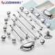Lides französische leichte luxurise chrom leuchtend silbernen kabinett Türgriff moderne einfache cremefume Schrank Schrankschrank Schrankgriff 6626-Loch-Entfernung: 96mm