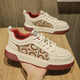 Vckllv Fashion Nouvelles chaussures masculines 2025 Nouvelle tendance et polyvalente respirante épaisse semelle en amélioration sportive décontractée chaussures blanches milan cool qifeng vckllv1049 39