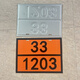 
OUOETY Miaopule Dangerous Goods Rectangular Sign 2025 New National Standard Road Transportation Dangerous Goods Dangerous Goods Oil Tank Truck Logo 90/3291 Waste