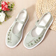 Busheyuan Spring Old Pékin Chaussures en tissu de la Broderie Chinerie Chine Rétro traditionnel Mille à fond de Bottom Flat Sole Solers Chaussures vertes 410-1048 37