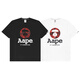 
AAPE short-sleeved ape man camouflage summer cartoon print loose versatile men and women tops, half-sleeved A691 black M