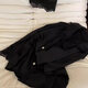 HUALIN FASHION冰雪丝睡衣女款长袖黑色蕾丝家居服套装感春夏两季 1365 纯色开衫 170 M