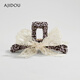 AJIDOU Ajidou hairpin fashion casual back of the head large grabber high-end shark clip headwear birthday gift beige 1 piece