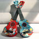 Ai Nibe Children's Guitar Ukulele Toy Music Girl Can Play National Trend Style Early Education Beginner Musical Instruments Boy National Trend Feihe with Strap + Piano Score + Pick
