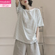 Modal 2025 new woven pajamas for women for summer cotton short-sleeved two-piece summer home clothing YZT9855 M women's model recommended 80-100Jin [Jin equals 0.5 kg]