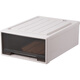 Armoire de trait de trait de rangement boîte de rangement de rangement de rangement ménage de garde-robe organisateur de vêtements en plastique armoire de rangement de rangement deux packs [larme] nouveau modèle [3523] profond 50 * largeur 35 * high 23cm