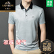 
Classic car high-end ice silk short-sleeved T-shirt men's summer thin business casual loose dad's lapel free ironing shirt 1365 models red XL 52