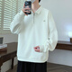 Hualin Fashion New Revers Sweatshirt Herren-Langsalz Trendy Shirt Lose Hong Kong Style T-Shirt Spring und Herbst 9926 Green XL 115-130jin [Jin entspricht 0,5 kg]