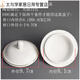
OUOETY Hualeji Teapot Lid Single Lid Gold-edged Tea Cup Lid Ceramic Round White Dust-proof Conference Room Classic with Handle 9277 Single Gold Line Cover
