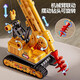Mabao double pile driver children's toy auger drill ground hole head soil engineering vehicle children's oversized model boy 3-6 years old 2