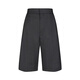 Skizzieren Sie Herrenkleidung 2025 Sommer Neues Produkt Daily Curly Mid-Shorts Lose gerade Hosen elegant und lässig 9p4e11150 001 Schwarz S