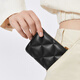 CHARLES/KEITH card bag CK6-50770524-2 summer classic rhombus long card coin wallet Black