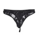 Y Men's Lace Underwear Sexy Bow Tie Panties Temptation Low Waist Transparent Men's Thong M Black