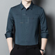 
2025 Xi Daddy Wearing at Wedding Feast Spring Dress Father-in-law Long Sleeve Shirt No Strike Anti-Wrinkle Men's Shirt Red 2XL 120