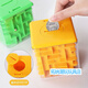 New Shuo Toy Rubik's Cube Unlocks the Level Battle Maze Decompression 3D Maze Ball Power Rubik's Cube Piggy Bank Ball Maze Red 1