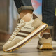 Leichte Luxus-Herrenschuhe 2025 Frühlings- und Sommer Neu atmungsablöschbarer Kleidung-resistente Sportschuhe für Herren-Vater-Schuhe erhöhten Freizeitschuhe für Männer 6629 Weiß und Blau [Mesh]-Hochzeits-Männerschuhe 41
