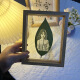 Fotos personalizados de la hoja de iosn Ping Foot, una hoja de tallado de hojas, hojas personalizadas, retrato creativo de la vida ping una hoja + sello de plástico [marcador] + sin marco de fotos
