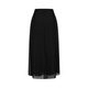 Jiuzi (JUZUI) commuting flowing and light casual wide-leg pants for women in summer JWDX11303 simple black L