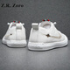 Z.R.Zoro Zapatos de hombres de alta gama de alta gama verano 2025 Nuevos zapatos casuales de la estación europea zapatos blancos de alta gama zapatos para hombres hombres blancos 40 zapatos de cuero talla
