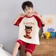 Disney 2025 neuer Sommerjunge Pyjama Kurzärärmelte Nezha Kinder Jungen Baby Medium und große Jungen Home Kleidung Set F-810# Red Nezha 100 [Höhe 1105-115 cm]
