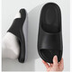 Anshangfen Foot Arch Support Suppers for Men in Summer Wear 2025 NUEVA EVA Interior Inicio sin deslizamiento Sandalias de baño anti-Odor Gris negro 42-43 Adecuado para 43-44 (longitud interna 270 mm)