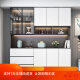 Muxituo sideboard light luxury modern simple living room storage cabinet cupboard kitchen storage cabinet wine cabinet household tea style 15280*40*220+ induction light