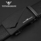 Emporio Armani Belt Genuine Leather Automatic Buckle Fat Tousers Men's Pure Extended Place Brand Belt Style Dieciséis Negro 854 115 cm