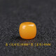 Fat Donglai quality beeswax single bead bucket beads Tibetan drum beads pier with separated beads scattered beads Xingyue Bodhi Vajra chicken fat yellow bucket beads 9*8 (mm)