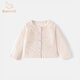 Banxidi Girls' Jacket Summer 2025 New Children's Air Conditioning Shirt Summer Thin Top Baby Physical Sunscreen Children's Clothing Pink 80