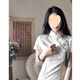 S.SOFEA夏日白色旗袍少女气质国风连衣裙 826米白色 S