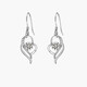 Lao Fengxiang 950 Platinum I Have You in My Heart Moissanite Diamond Earrings Women's Chinese Valentine's Day Gift for Girlfriend Old Earrings Certificate Applicable Earrings + Certificate