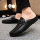 
CALCULAT/KEEN Casual Thin High-end Business Black Men's Lof Beanie Shoes Men's Leather Shoes Outdoor Breathable Trendy Soft Leather Waterproof D898 Brown 41