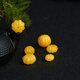 Xinxiangdu natural beeswax pumpkin beads loose beads single raw stone amber bracelet flat round bead necklace accessories bracelet accessories with beads 11*10mm