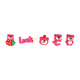 SHANTOULLIN Village Strawberry Bear Electric Vehicle Decoration Autocollant Petit accessoires Couet animé Yadi Emma n ° 9 Ornements de tableau de bord du rétroviseur