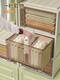 Yonghuan Schublade Aufbewahrungsbox Kunststoff Haushalt transparent Aufbewahrung Tidy Box Kleiderschrank Kleidung Aufbewahrungsartifaktschubladen -Exportmodell 3523 Tiefe 47 Breite 35 Höhe 23 cm vier Elfenbein Weiß