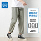 
Jeanswest trendy pure cotton nine-point casual pants for men's summer thin straight-leg loose wide-leg ice sports work silk pants Black 9904 XL [recommended 145-160Jin [Jin equals 0.5 kg]]
