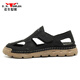 Sandalias de la familia Bull Men usa sandalias huecas para el al aire libre de verano para zapatos de playa de la cabeza de los hombres sandalias casuales