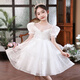 Annie Youer girls summer princess dress 2025 new girl fashionable dress performance dress summer white 120