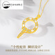 Hunter Spirit Snake 18K gold pendant Year of the Snake, animal year au750 diamond-encrusted shell necklace clavicle chain goddess holiday gift 18K gold snake-shaped shell pendant