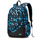L&M Middle School School Bags for Boys and Girls, Junior High School Students, High School Students, College Students Backpacks, Primary School Students, Fourth and Sixth Grade Trend, Black and Blue, Standard Edition, Arm Bag + Pen Case + Watch