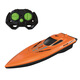 MPPMCK remote control boat high-horsepower water large-scale high-speed speedboat rechargeable and launchable children's boy ship model toy upgrade 2.4G orange 26CM sculls high-speed