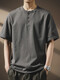 
New Balance high-end American retro Henry neck Polo shirt men's summer trendy brand loose t-shirt pure cotton heavy short-sleeved T-shirt men's white 2XL suitable for 170-190Jin [Jin equals 0.5 kg]