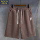 POLO SPORT American Ralph Lauren Summer Thin Teenagers Stretch Loose Shorts Elastic Belt Quarter Pants Casual Pants Men 777-Shorts-Q1 Khaki 3XL Recommended 170-190Jin Jin is equal to 0.5 kg