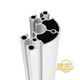 Il Jiagong Routed Aluminium Profil 6060 Corner Industrial Aluminium Profil 6060 Semi-circulaire Profil en alliage en aluminium 6630R National Standard 2.0 Oxydation White Silver-White épaisse
