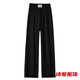 Dongjing Bingsi Pantalones de pierna ancha para mujeres en verano Pantalones de pierna recta para pantalones de nicho pequeños Versátil