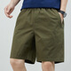 Danser avec le wolf short d'été pour hommes pantalon décontracté couleur de couleur de coton pure à l'extérieur portant un pantalon de cinq points lâche et simple pour hommes 9215 bleu foncé 3xl