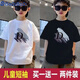 
Badibadi summer children's clothing new versatile T-shirt for boys pure cotton loose short-sleeved children's summer half-sleeved top Class A white KMS33/Xinjiang cotton quality One size 12035-40Jin[Jin equals 0.5 kg]