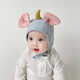 Yupinjia Infant and Toddler Chapeau de protection folkloge nouveau-né chapeau printemps et d'été Baotou Baotou Baby Protection d'oreille Hoop Rider Baby Baby Hat Protection Folk Folk Bleu clair / éléphant 36-46 cm (2 mois à 16 mois recommandés)