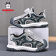 Babudou boys and girls rotate buttons toe sandals in summer new beach shoes breathable boys lightweight children's shoes blue K983 37 size 23.7cm